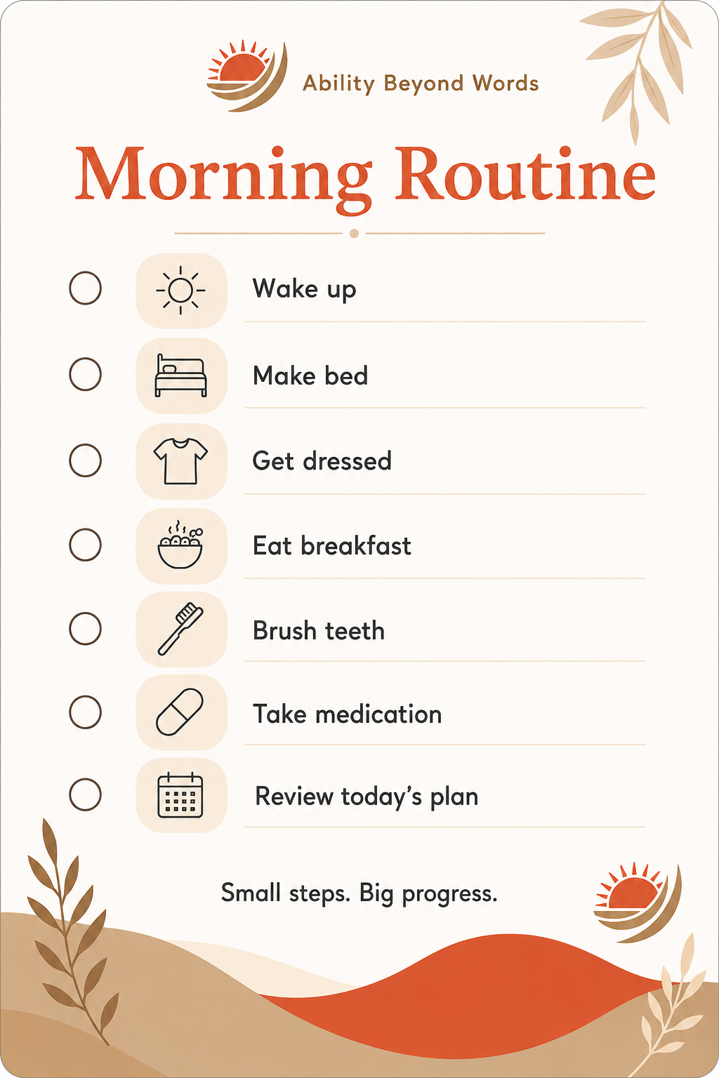 Visual Morning Routine