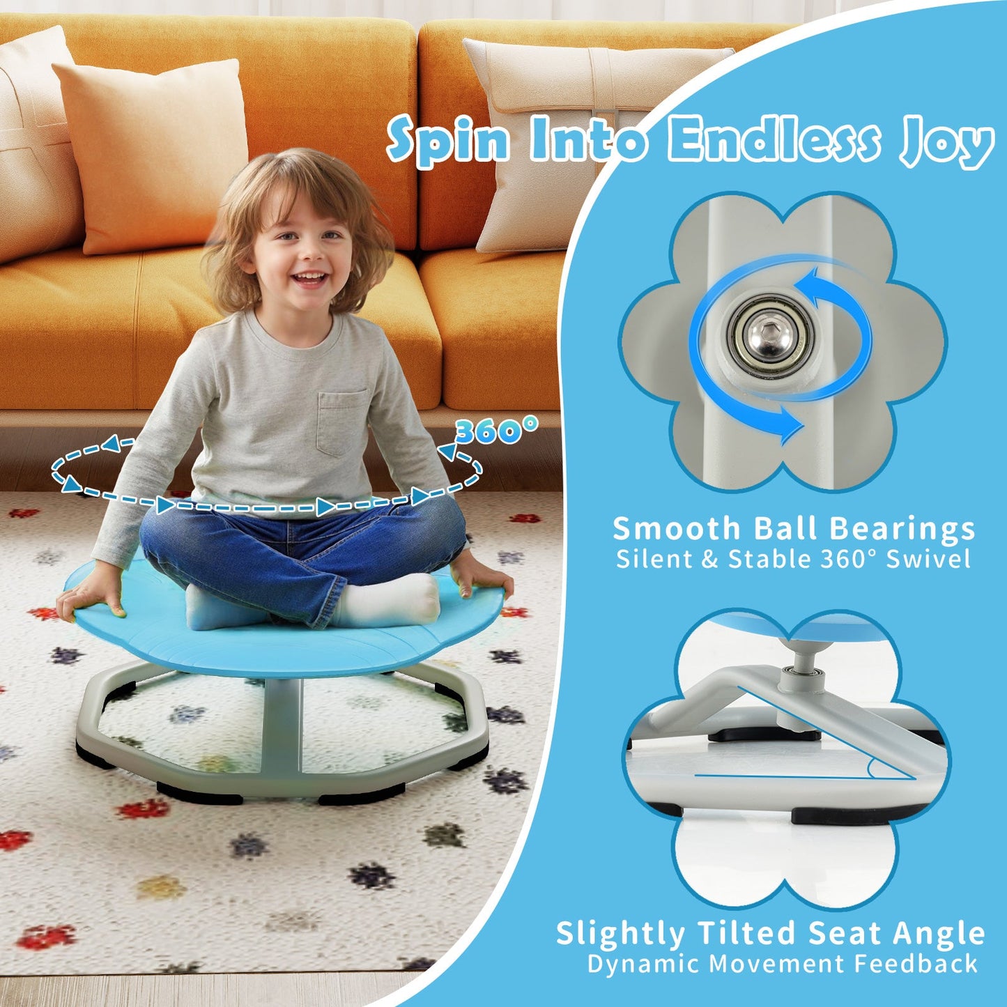 Kids Sensory Swivel Chair