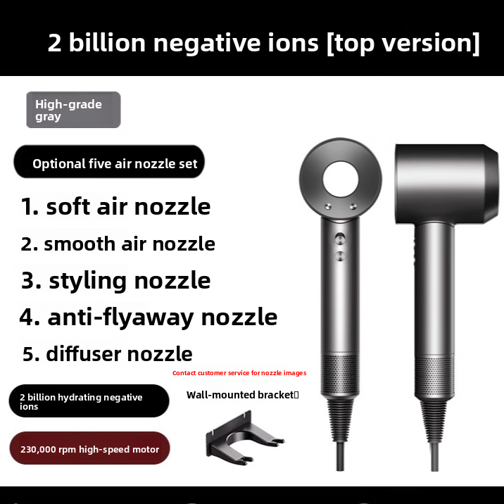 High-Speed Hair Dryer with Negative Ion Technology