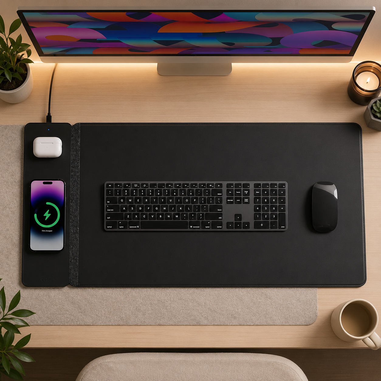 Wireless Charging Mouse Pad