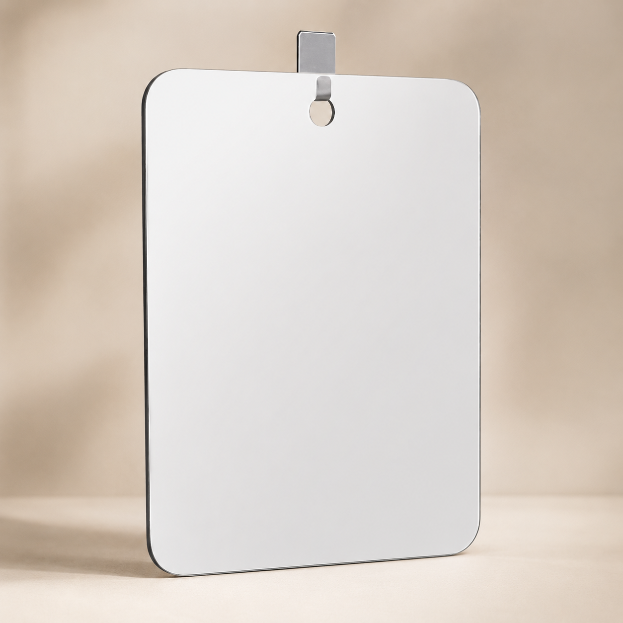 Acrylic Anti-Fog Mirror with Stainless Steel Hook