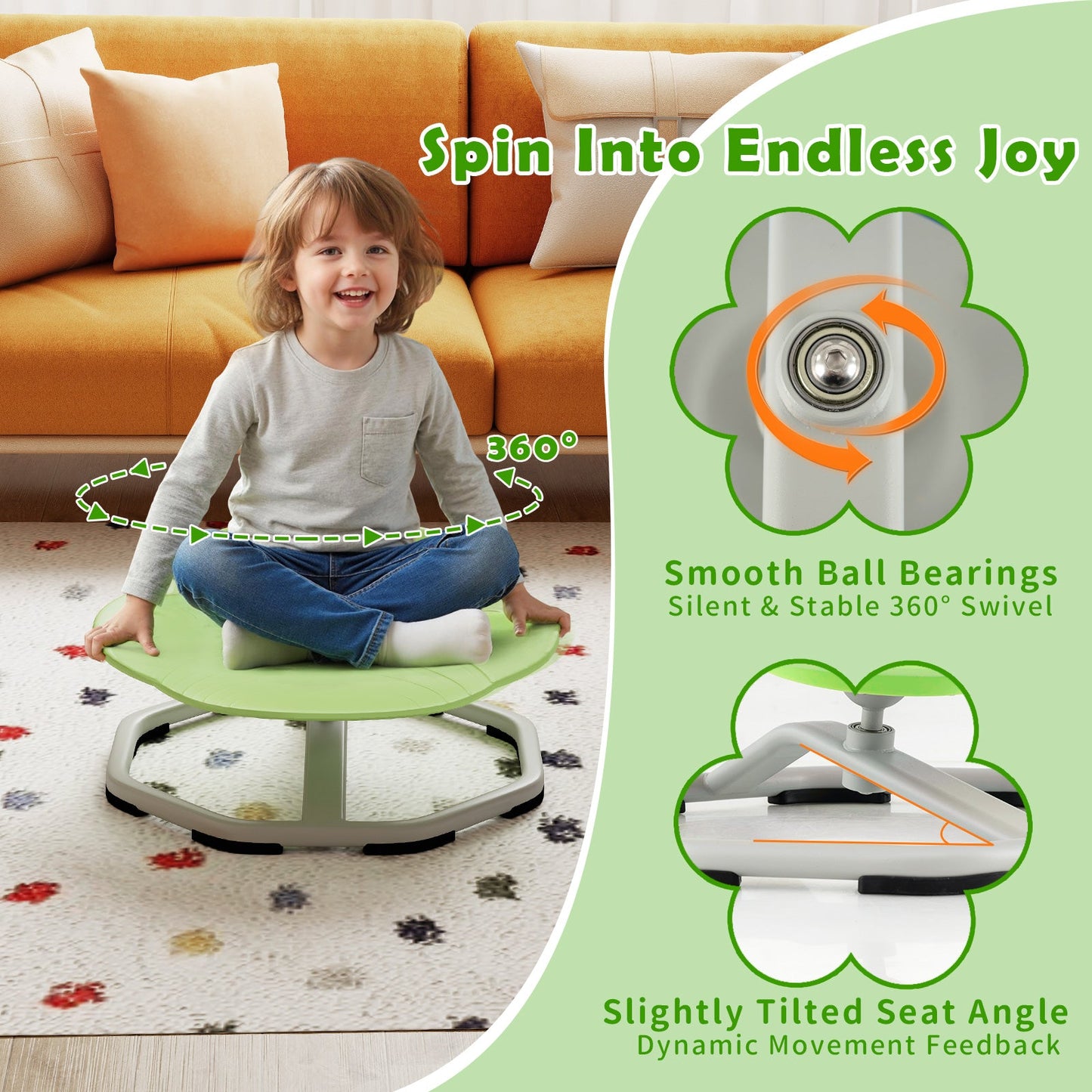 Kids Sensory Swivel Chair