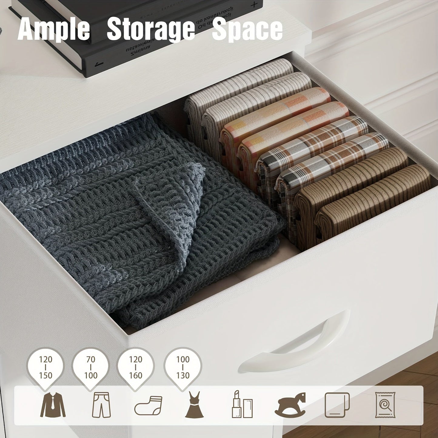 8 Drawer Dresser Storage Organizer