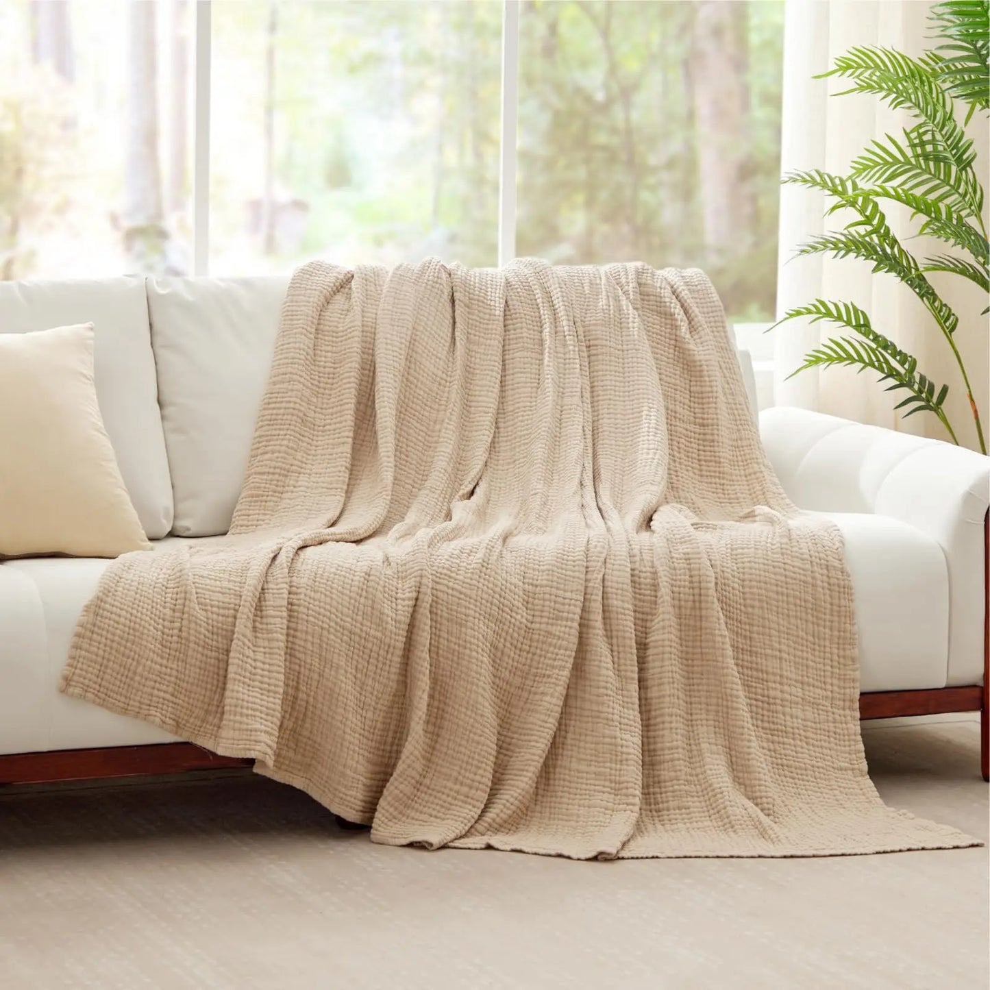 All-Season Muslin Gauze Throw