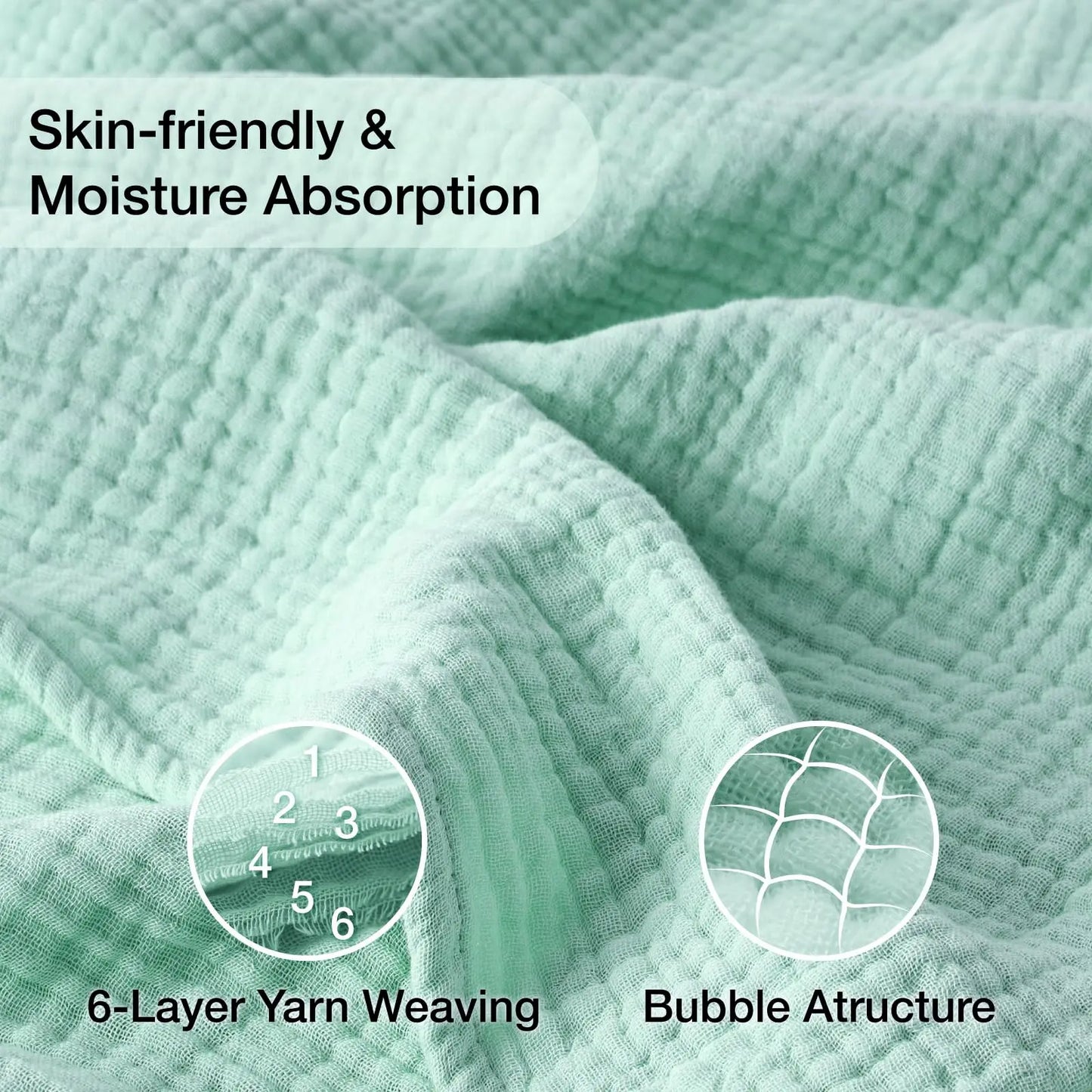 All-Season Muslin Gauze Throw