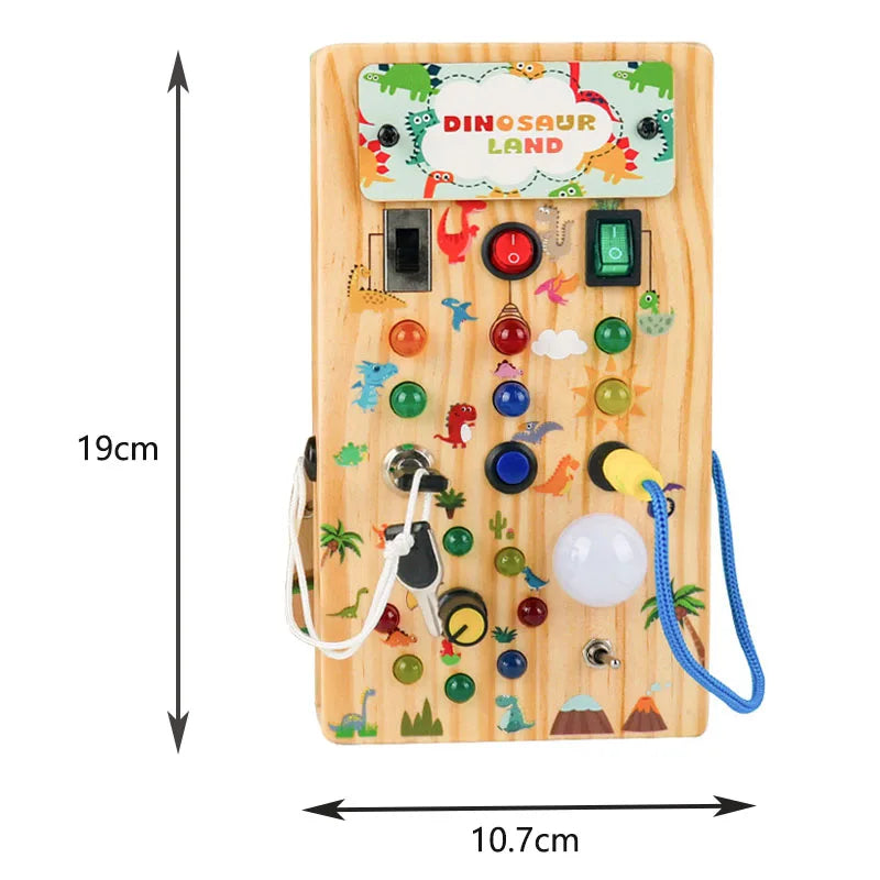 Sensory Busy Board with Interactive Switches & Lights