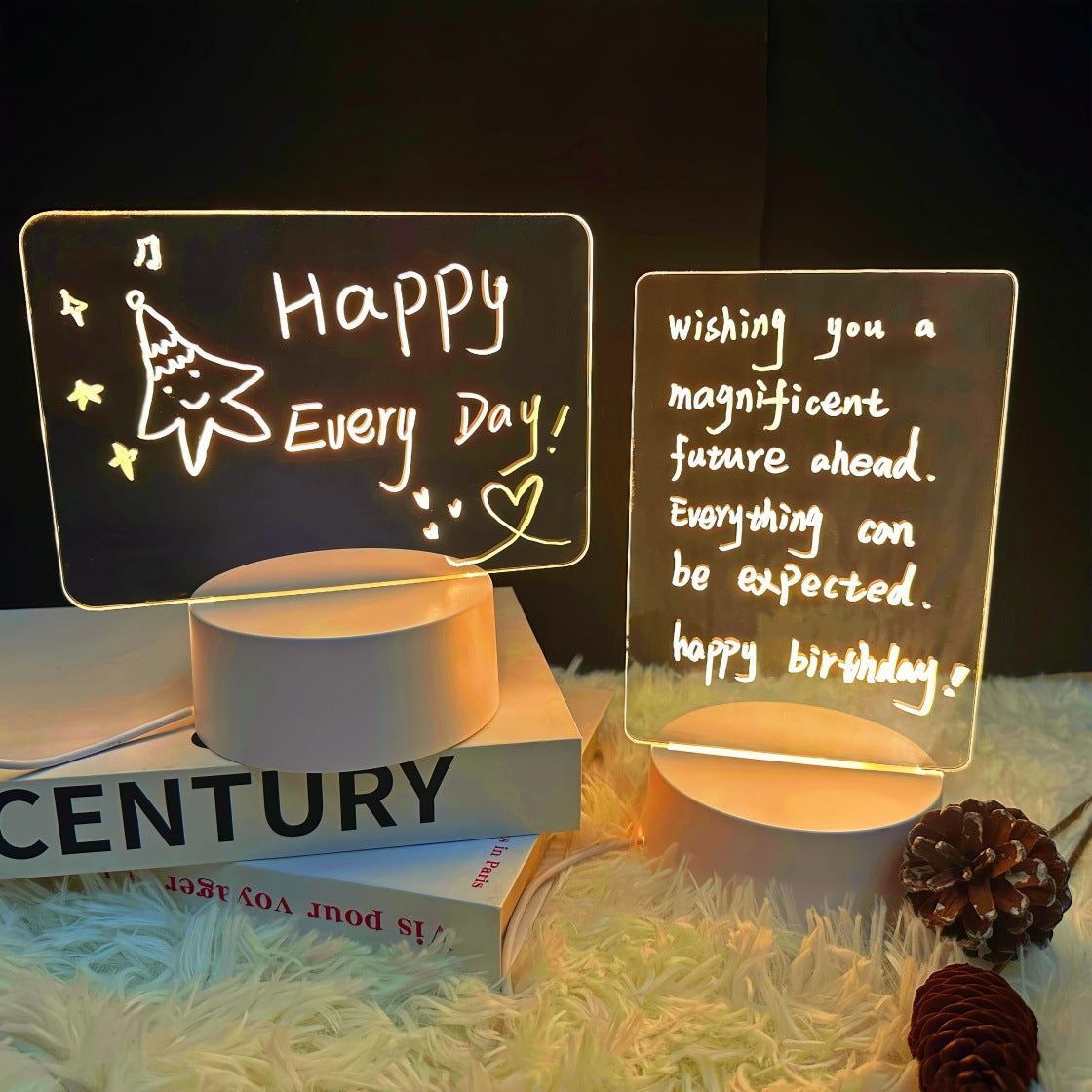 DIY Message Board Night Light