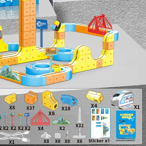Magnetic Educational Train Toy Set